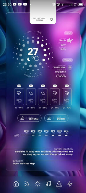 Simply Simple - An Android home screen / Weather