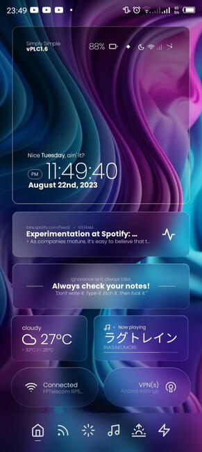 Simply Simple - An android theme / Home screen